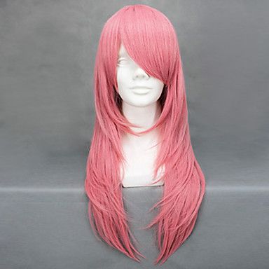 Peruca Rosa 65 cm